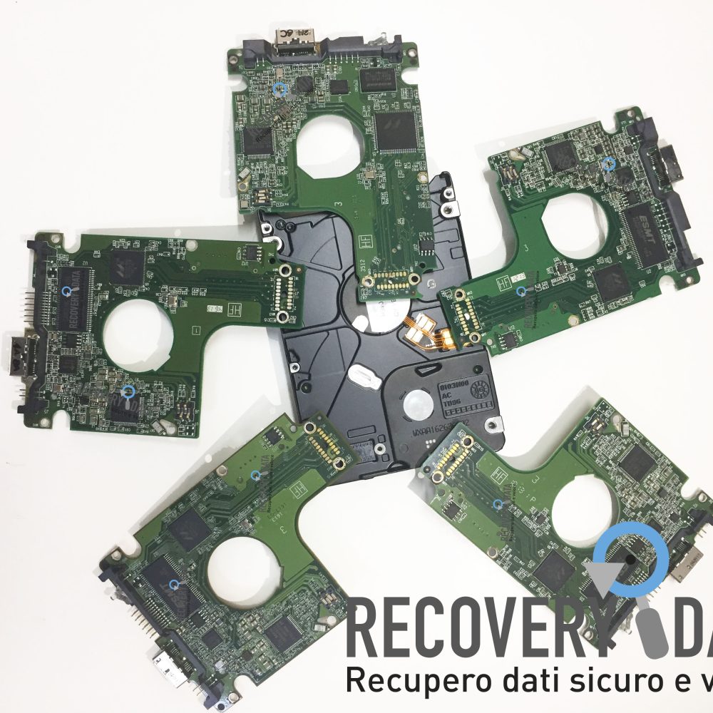 recupero dati hard disk con pcb scambiata