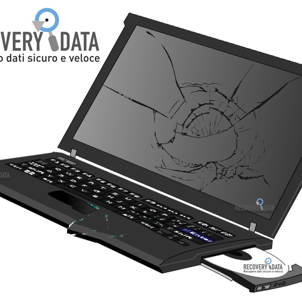 recupero dati hard disk piegato