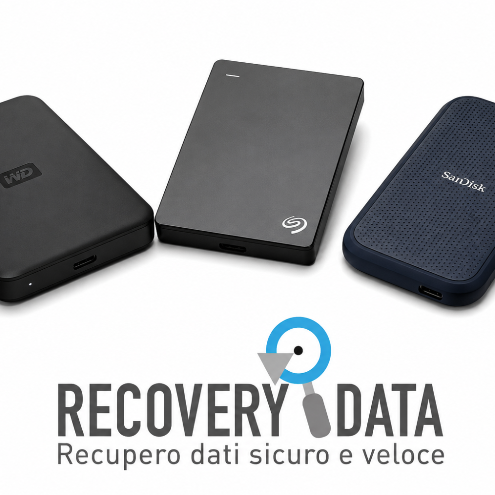 recupero dati da hard disk esterno rotto o danneggiato